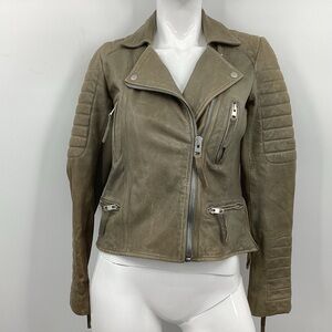 *** All Saints Leather Jacket *** US 2